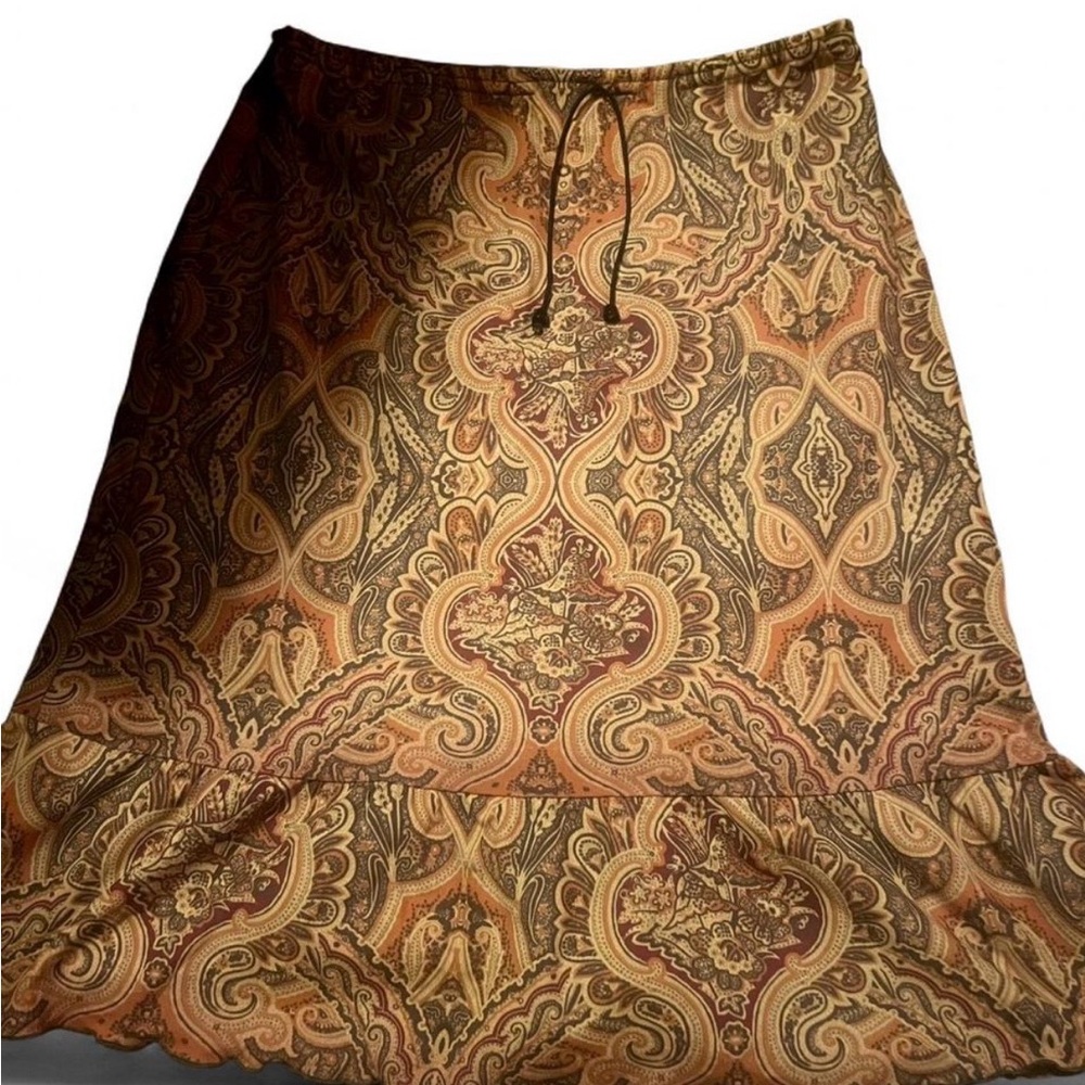 Vintage Paisley A-Line Skirt